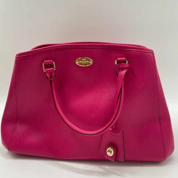 RU_Coach Sage Leather Pink Crossbody Satchel - Picture 2 of 10